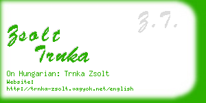 zsolt trnka business card